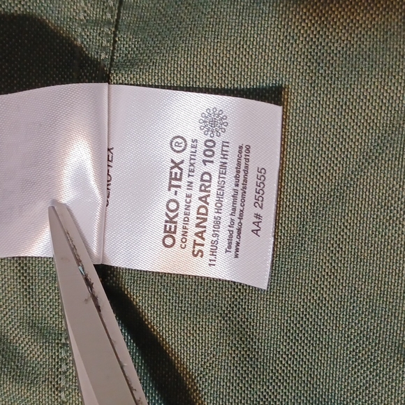 Van Heusen Men's Green Short Sleeve Dress Shirt - Picture 10 of 14